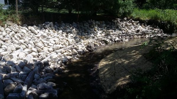 Rip Rap Erosion Control in Iowa